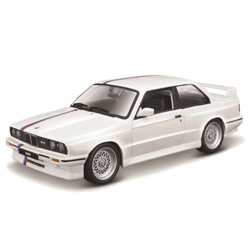 Bburago BMW M3 (E30) 1988 diecast-auto schaal 1:24 wit