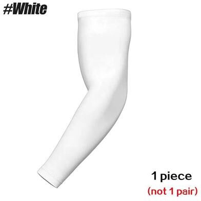 Uplift Essentials Unisex Quick Dry Sun Protection Arm Sleeve white xs