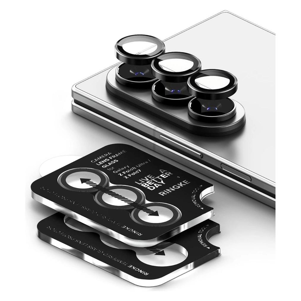 Ringke Osłona Aparatu Camera Frame 2-Pack Galaxy Z Fold 7 / 8 Ultra Black (2 Stk., Samsung Galaxy Z Fold7, Samsung Galaxy Z Fold8 Ultra) (8800380460638)