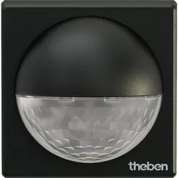 Wand Bewegungsmelder theben theLuxa R180 Schwarz Aufbau, 180° (Quer/Front) 12/5m