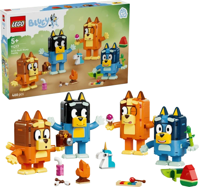 LEGO Bluey 11217 Blueys Familie aus LEGO Steinen