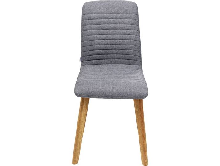Chaise scandinave grise et chêne