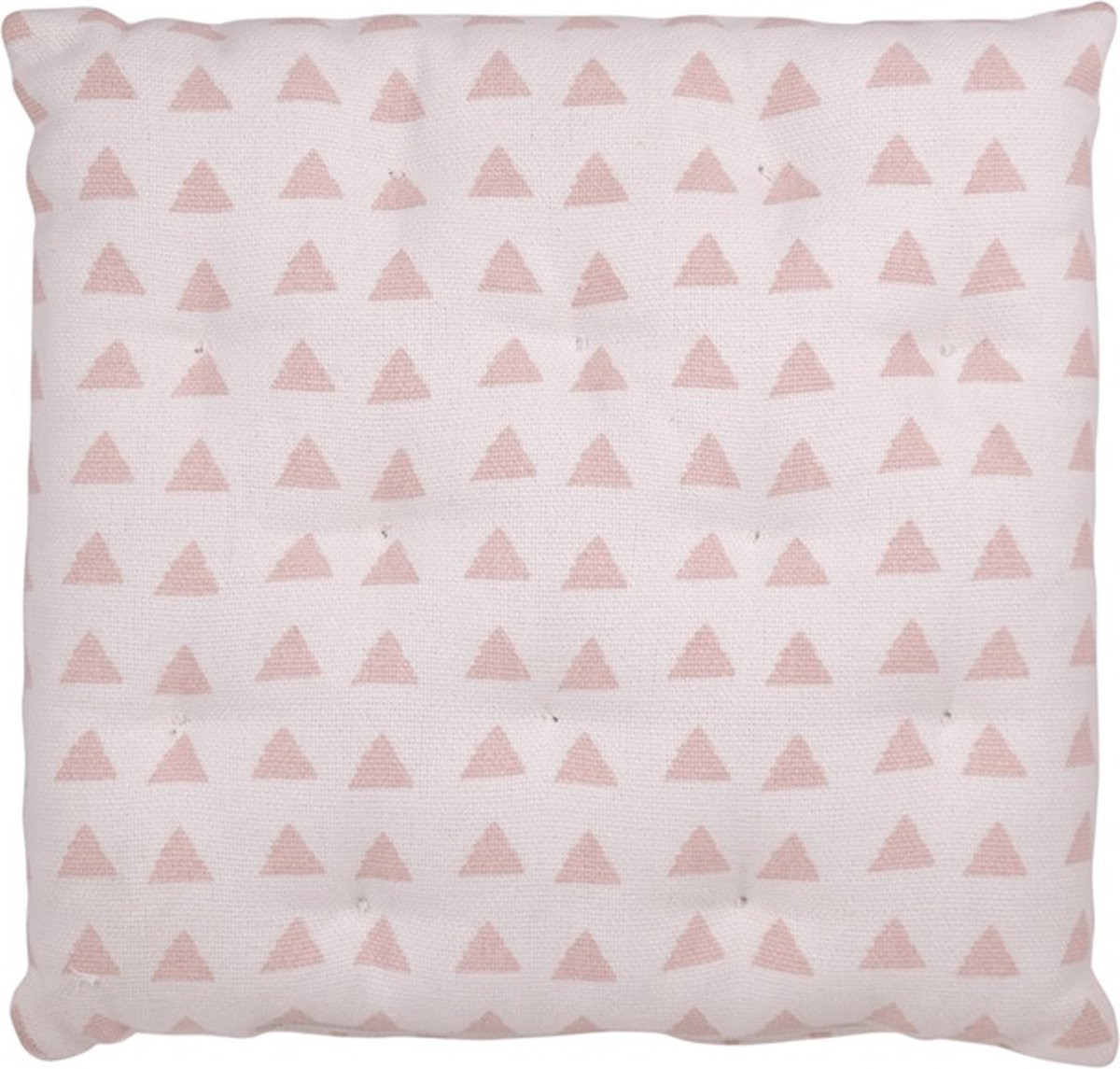 Linen & More Triangle Soft Sierkussen Roze, 40 x 40 cm