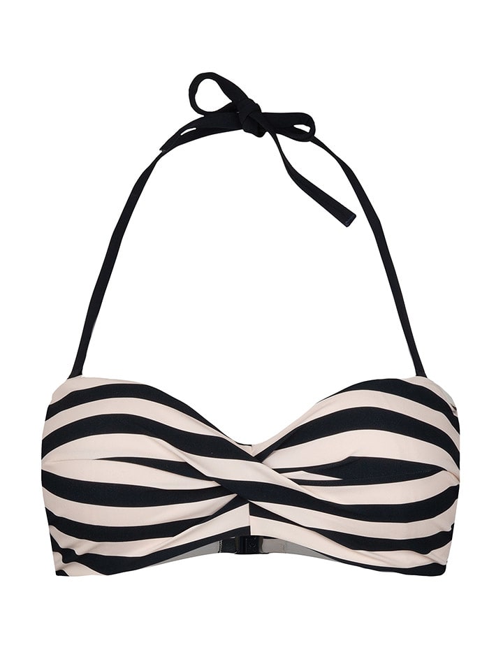 SHORT STORIES Bikini-Oberteil in Schwarz/ Creme - 38C-Cup