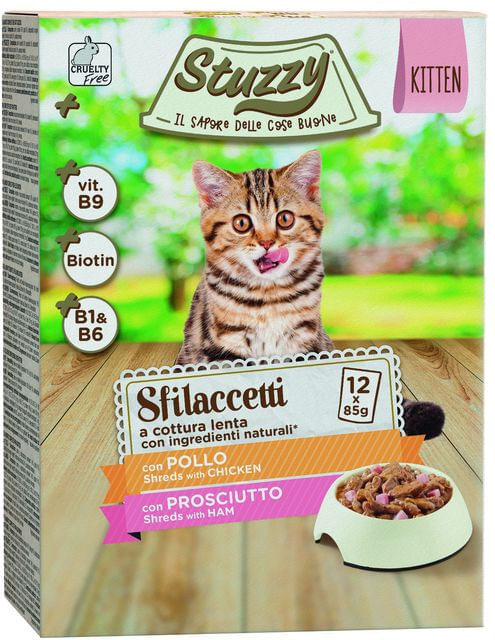 Stuzzy Kitten Busta Multipack 12x85G POLLO E PROSCIUTTO