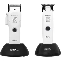 MRD Pro Smart Brain 3969ST Clipper & Trimmer Set – Weiß
