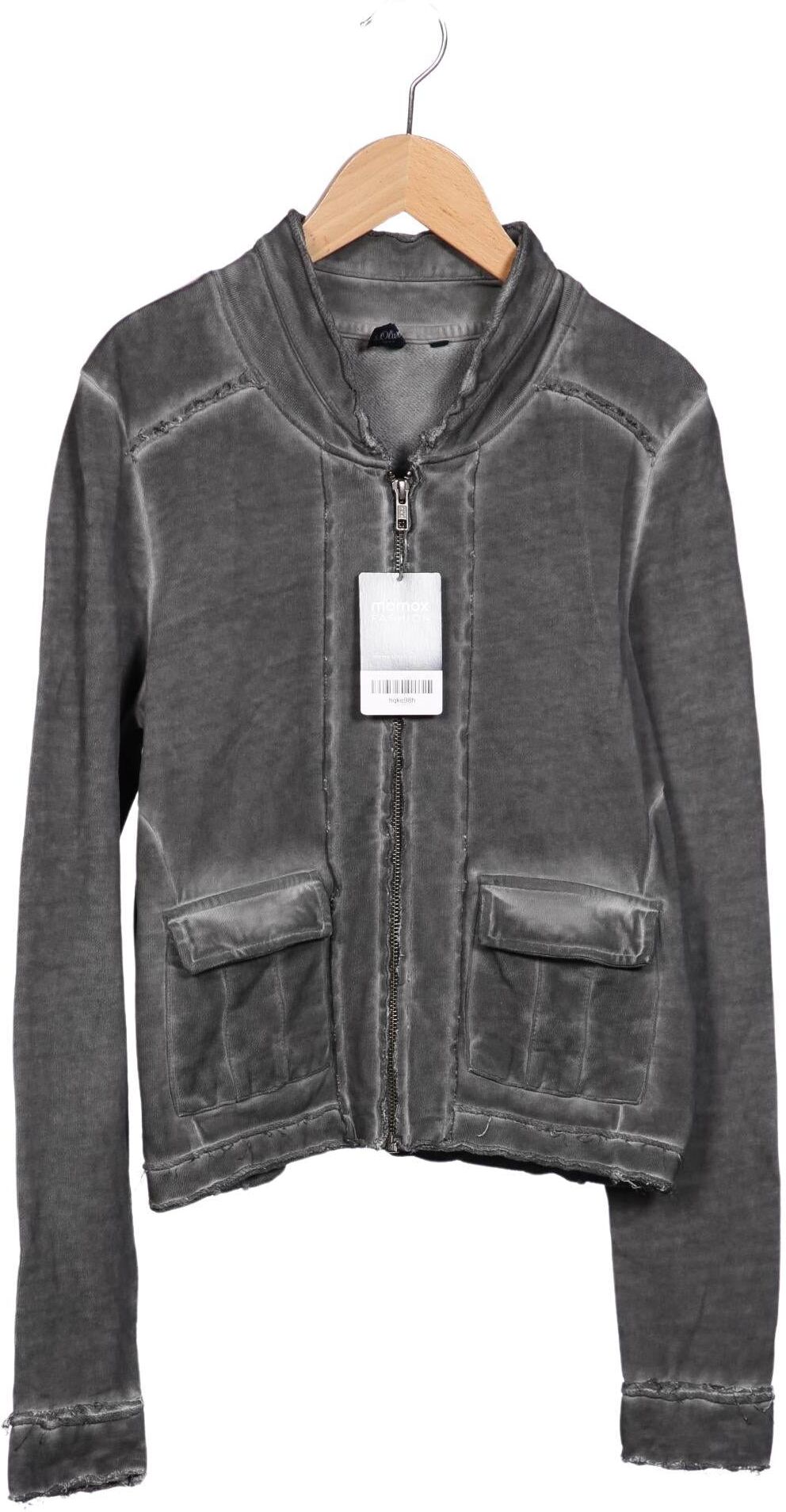 S. Oliver Damen Sweater, Grau, Gr. S, Baumwolle - Second Hand