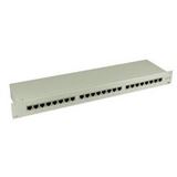InLine Patchfeld Cat. 6, 24-fach, 19", beige