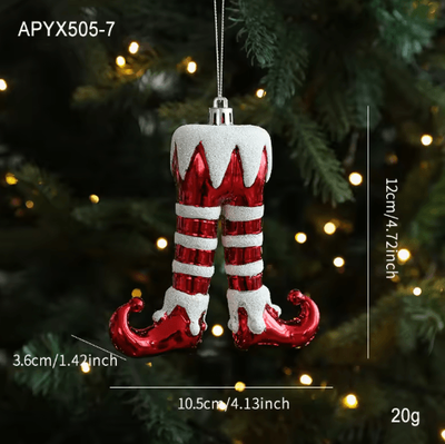 Inspire Picks Cute Christmas Tree Hanging Ornament Cartoon Holiday Pendant Decoration boots