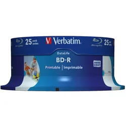 Verbatim 43811 BD-R 25 GB 6x 25er-Pack, Blu-ray Rohlinge