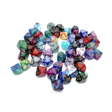 Chessex Würfelset - Gemini Würfel D10% (50 x W10%) im Beutel - farblich gemischt 293362
