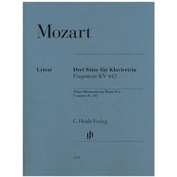 Drei Sätze für Klaviertrio, Fachbücher von Wolfgang Amadeus Mozart
