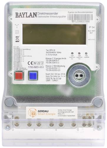 Counttec BTK30 DZ1004Q Drehstromzähler digital MID-konform: Ja 1St.