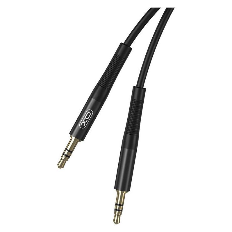 xO Audio Cable mini jack 3,5mm AUX, 2m (Black) (2 m, AUX Kabel) (NB-R175B)