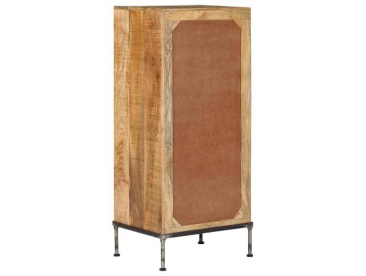 KTHLBRH Kommode 45 x 35 x 106 cm Massivholz Mango 5 Schubladen Vintage Design, industrielle Eisengriffe, polierte Oberfläche, großer Stauraum
