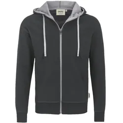 Kapuzen-Jacke Bonded 455 - XL - anthrazit/silber