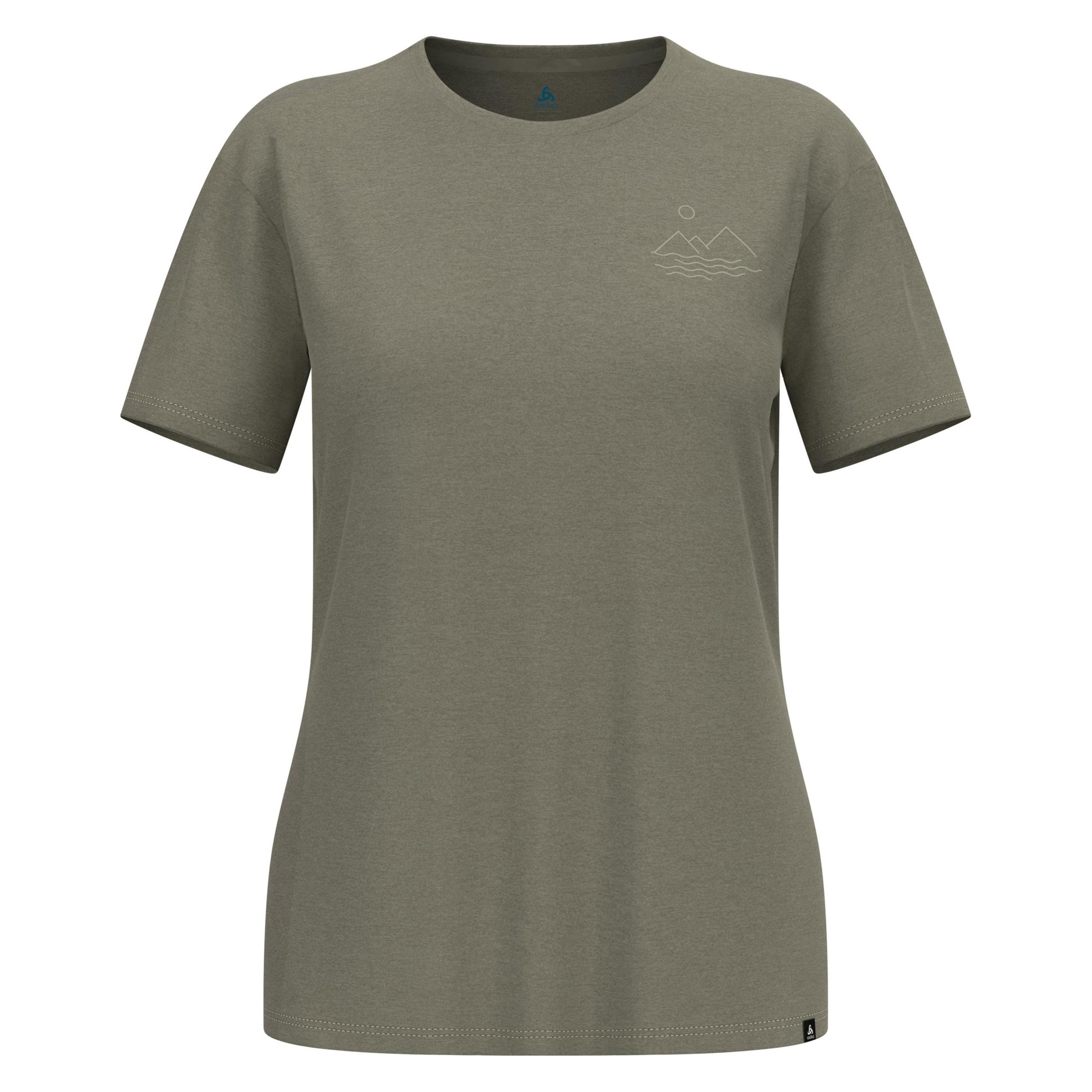 Odlo Ascent Sun Damen-T-Shirt. Meer. Gebirge. (S) (55427140457S)