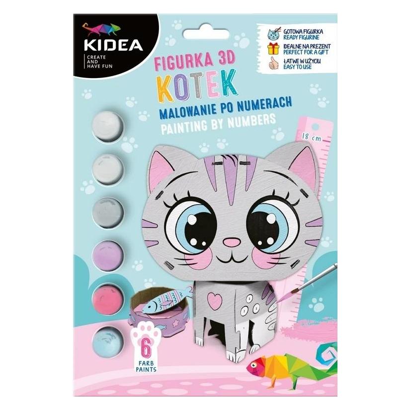 Derform 3D-Malen-nach-Zahlen-Figur Kitty KIDEA (47605724)