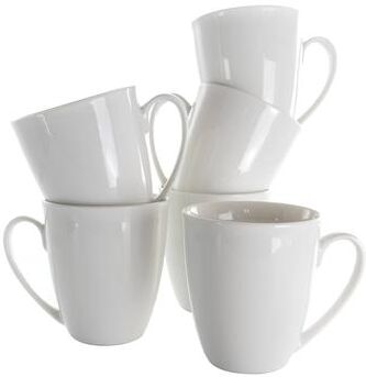 Elama 12 Ounce Mug 6 Piece Set in Porcelain