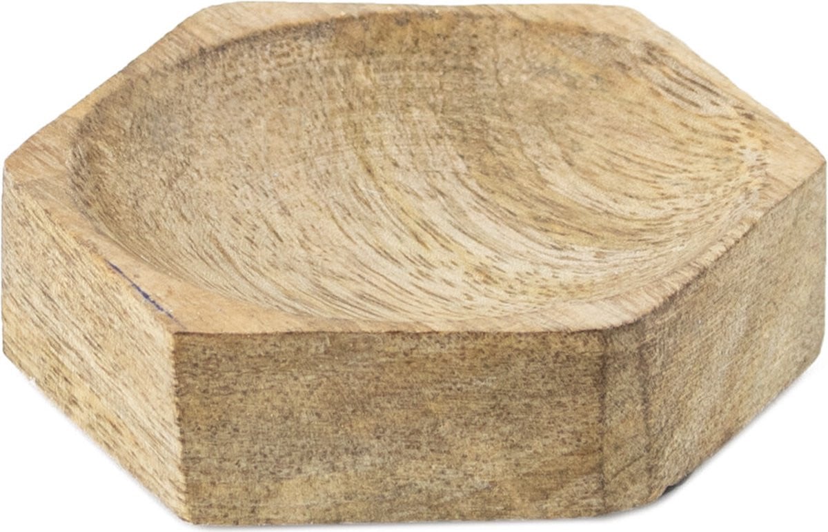 HomeBound by KY Houten hexagon schaaltje decoratief schaaltje