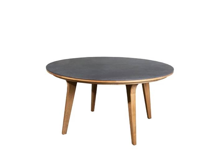 Cane-line Aspect Esstisch rund Fossil Black-Teak