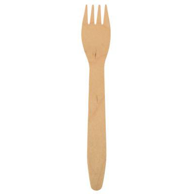 Papstar Holzgabeln Pure, splitterfrei, L 165 mm, FSC®-zertifiziertes Birkenholz, naturfarben, 100 Stück