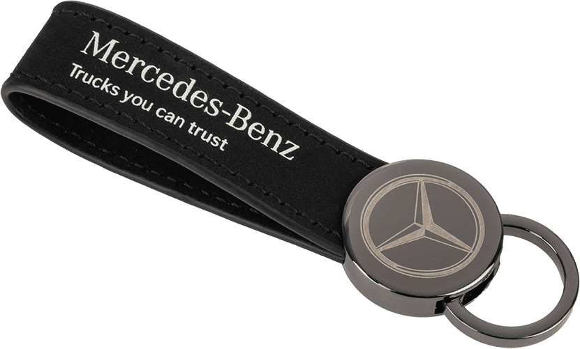 PORTACHIAVI MERCEDES IN CUOIO