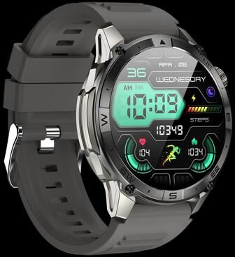Uplift Treasures VALDUS VG40 Pro AMOLED GPS Bluetooth Calling Smartwatch silver