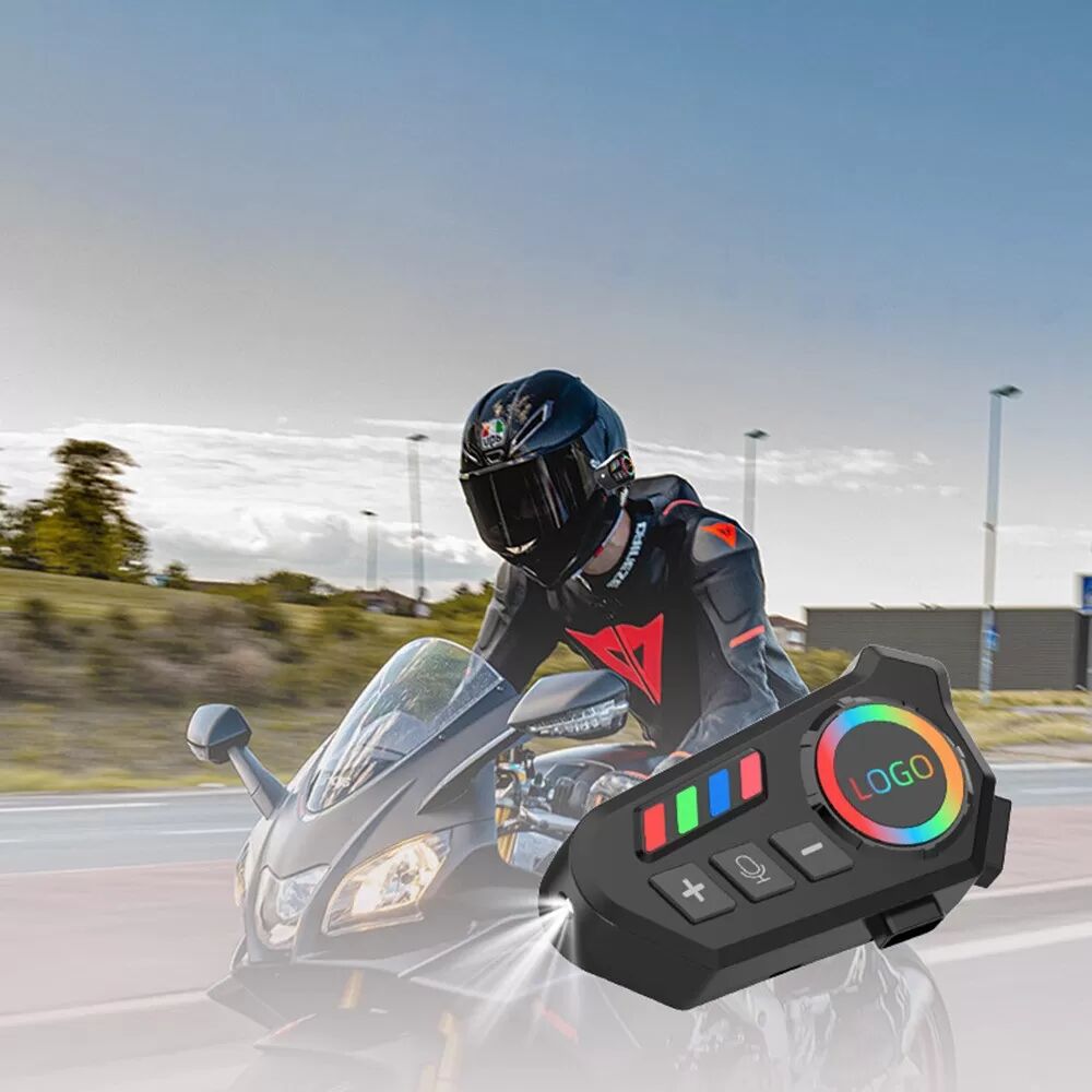 INF Helm Bluetooth Headset mit Soft-Mikrofon – Perfekt für Motorradfahrer