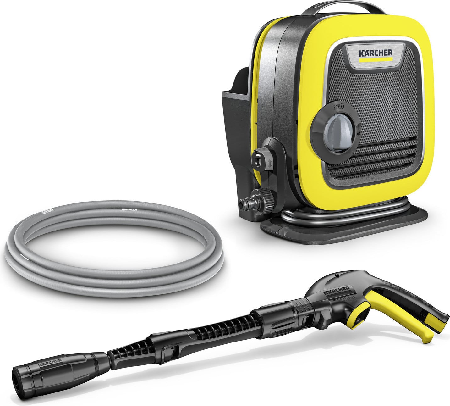 Kärcher K Mini compacte elektrische hogedrukreiniger - Zwart/Geel - 5 meter - IPX5