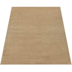 KURZFLORTEPPICH Waschbar, einfarbig, Gold, 60 x 100 cm