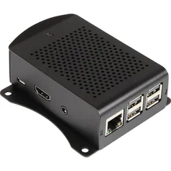 RPI CASE ALU BK4 - Gehäuse für Raspberry Pi 3, Alu, schwarz