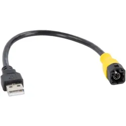 USB Adapter VW diverse Fahrzeuge LVDS gelb>USB-A 