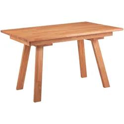 ESSZIMMERTISCH ausziehbar Davilla 125 x 85 x 75 Küchentisch Massivholz Kernbuche geölt