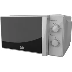 Beko MOC 20100 SFB si Mikrowelle 700W 20L 5Stufen Mechanischer Timer, Mikrowelle, Silber