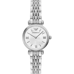 Emporio Armani Quarz / 2 Zeiger Gianni T-bar AR11768 - MOP,silberfarben - 28mm