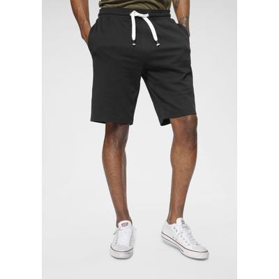 Sweatshorts OCEAN SPORTSWEAR "Athleisure Sweat Shorts - Relax Fit", Herren, Gr. XXL (60/62), N-Gr, schwarz, Sweatware, Obermaterial: 100% Baumwolle, bequem kurz, Hosen Sweatshorts, Elastischer Hosenbund mit Kordelzug