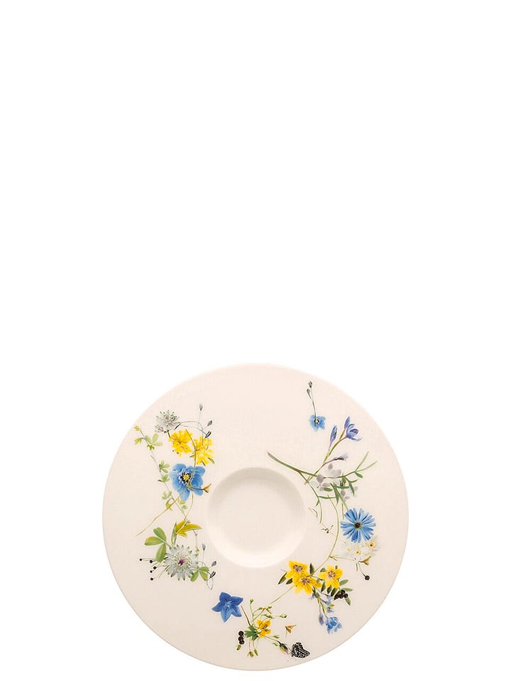 Rosenthal Kaffee-Untertasse "Brillance" in Weiß/ Gelb/ Blau - Ø 15,4 cm - onesize