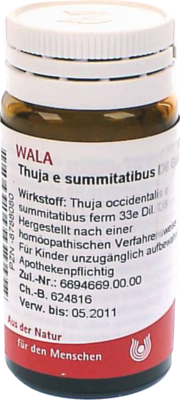 WALA Heilmittel GmbH THUJA E SUMMITATIBUS D 6 Globuli 20 g 08788080