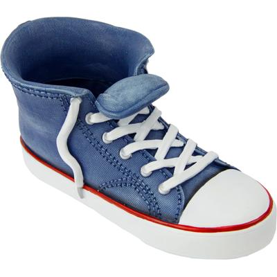 Übertopf I.GE.A. "Turnschuh", blau, B:27cm H:14cm T:14cm, Kunststoff, Pflanzgefäße, hochwertige Verarbeitung