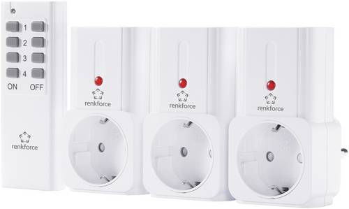 Renkforce Steckdosen-Set 4teilig Innenbereich 3680W