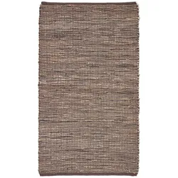 HANDWEBTEPPICH Madras, Leder & Hanf 120/180 cm