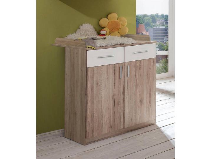 Wimex Wickelkommode Joker, mit 2 Türen und 2 Schubladen, Wickelhöhe 93cm, umbaubar zur Kommode