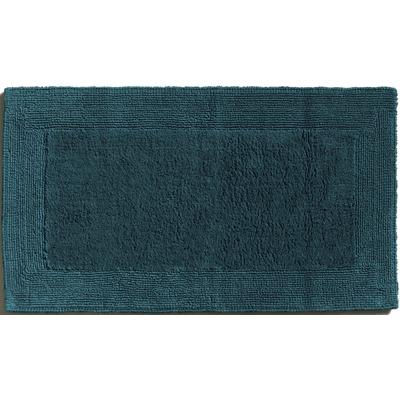 Badematte MÖVE "Loft" Gr. 3, blau (deep lake), H:22mm, Baumwolle, Badematten, Badematte