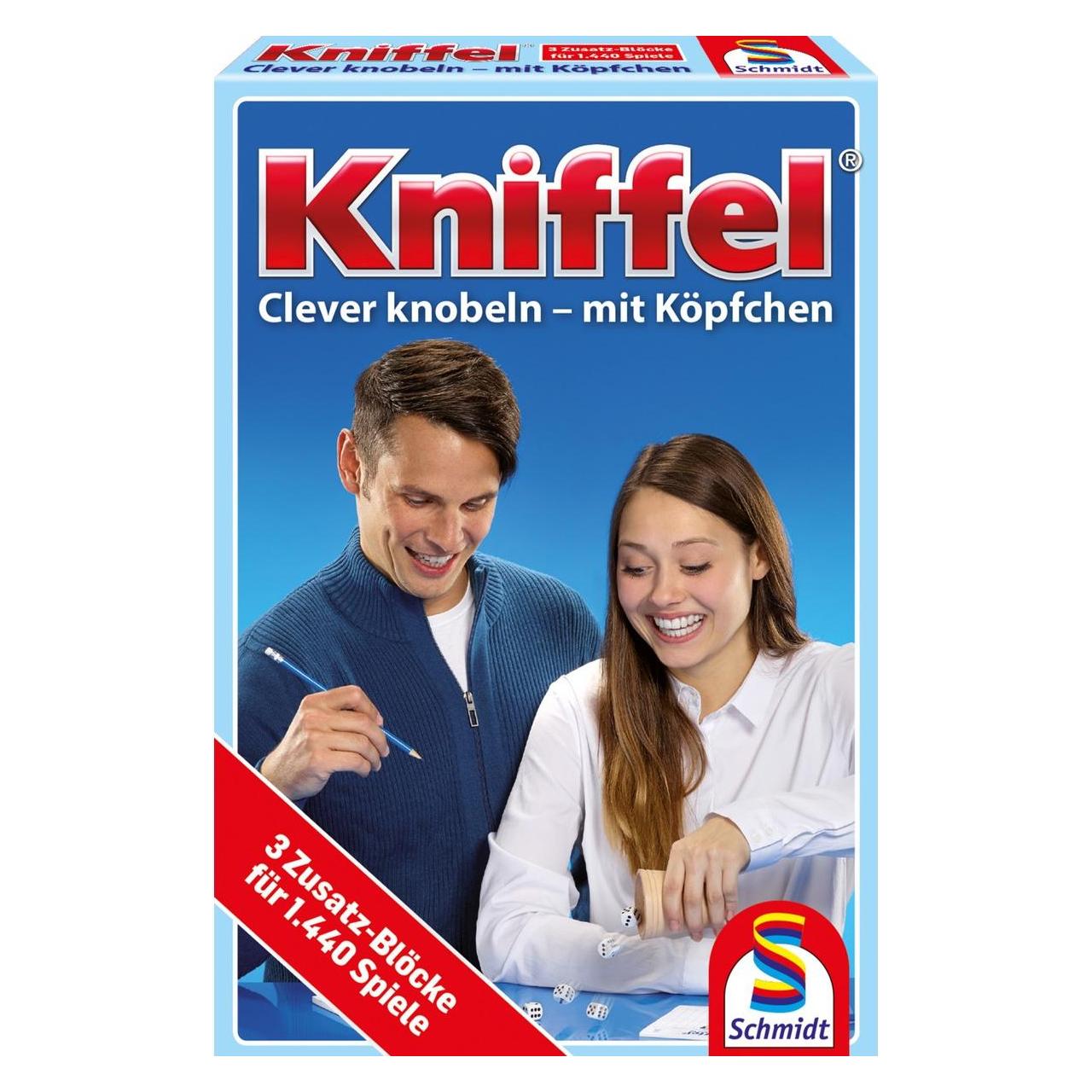 Schmidt Spiele SSP49039 - Kniffelblock - 3 Stück für 1440 Spiele, 2-8 Spieler, ab 8 Jahren (DE-Ausgabe) (Deutsch, 2 - 8 Spieler) (SSP49039)