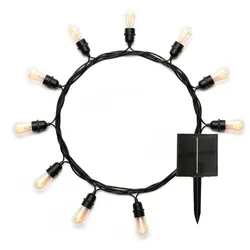 Lumisky Solar-Lichterkette FLAMME 10 LED Flamme 8M Plastik Transparent