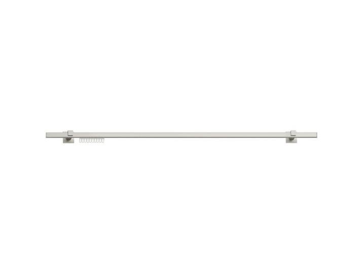 Homeware Vorhangstangenset, Edelstahlfarben, Metall, 160 cm, Heimtextilien, Vorhänge, Vorhangstangen & Schienen