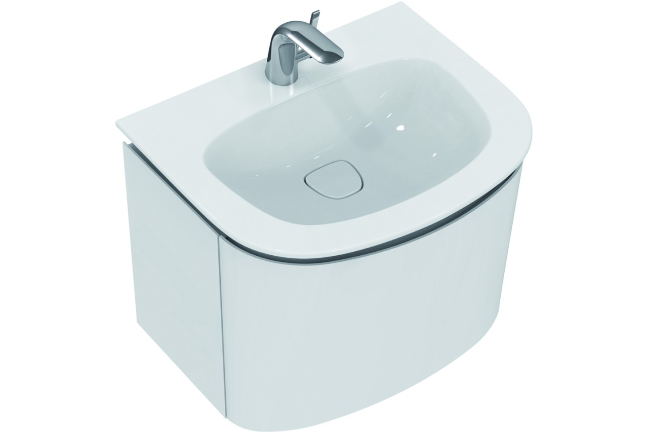 Ideal Standard Ersatzteil Schubladenfront DEA, f.T7850S3, m. Ablaufgarn., Hgl.hellbraun lackiert, TV TV607S3