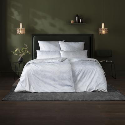 Bettwäsche ESTELLA "Guido", weiß (610, taube), B/L: 155cm x 220cm, 1 Stk., 2 Stk., Satin, B/L: 80cm x 80cm, 3, Satin, Obermaterial: 100% Baumwolle, Bettwäsche, Bettwäsche, Gefertigt aus hochwertigem Baumwoll-Satin.