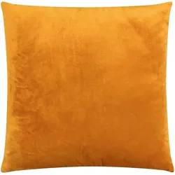 Traumschlaf Dekokissenhülle Samt Uni 50x50 cm | senf - gelb